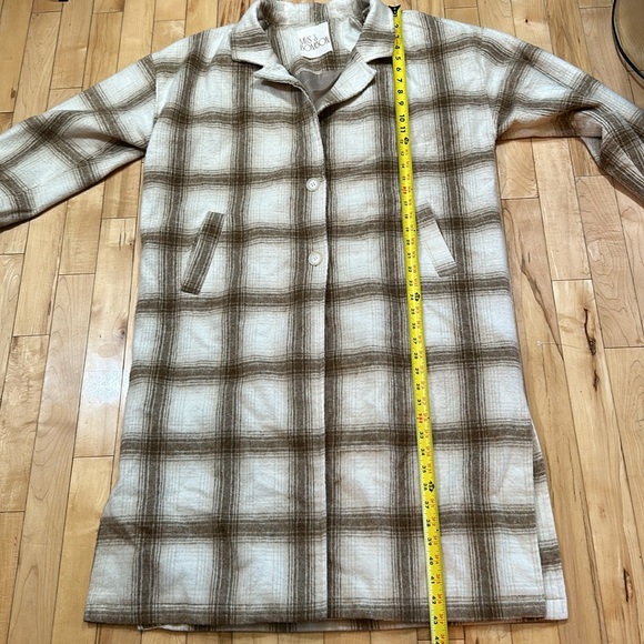 Mus & Bombon Long Wool Blend Coat - Picture 7 of 8